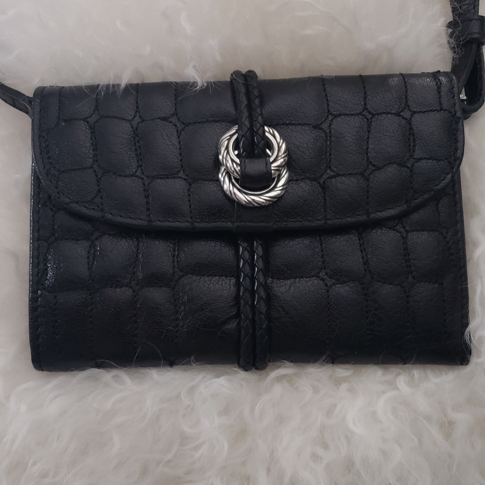 Brighton wallet on a strap 15-30" strap
